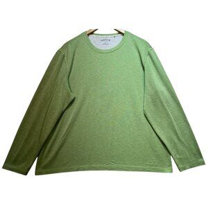 Orvis Men's Knit Pullover Sweatshirt Long Sleeve Stretch Size XL Green Heather